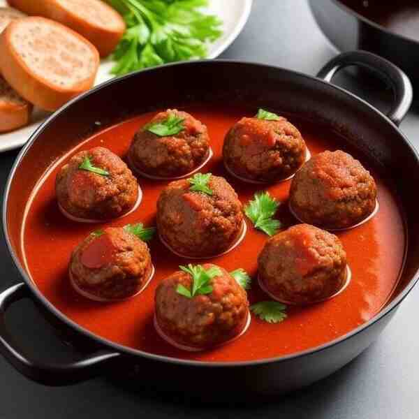 Мясные биточки в соусе